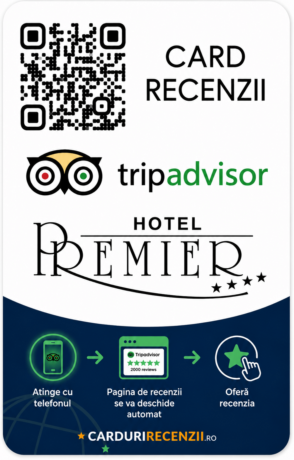 CARD RECENZII TRIP ADVISOR PERSONALIZAT